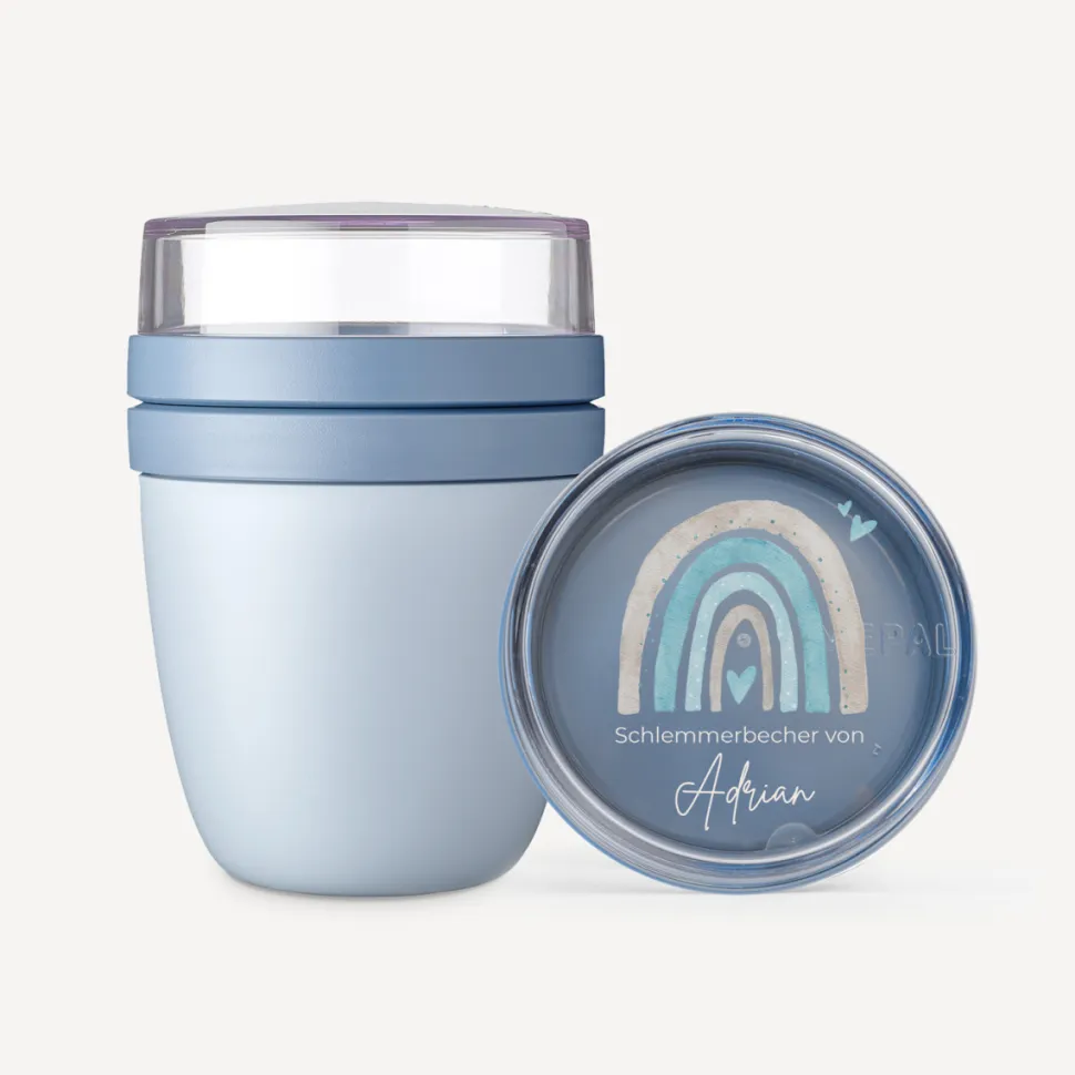 Mepal Lunchpot Kinder 500 ml "Regenbogen mit Herzen Pastell"
