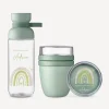 Mepal Müslibecher to go Kinder 300 ml "Regenbogen mit Herzen Pastell"