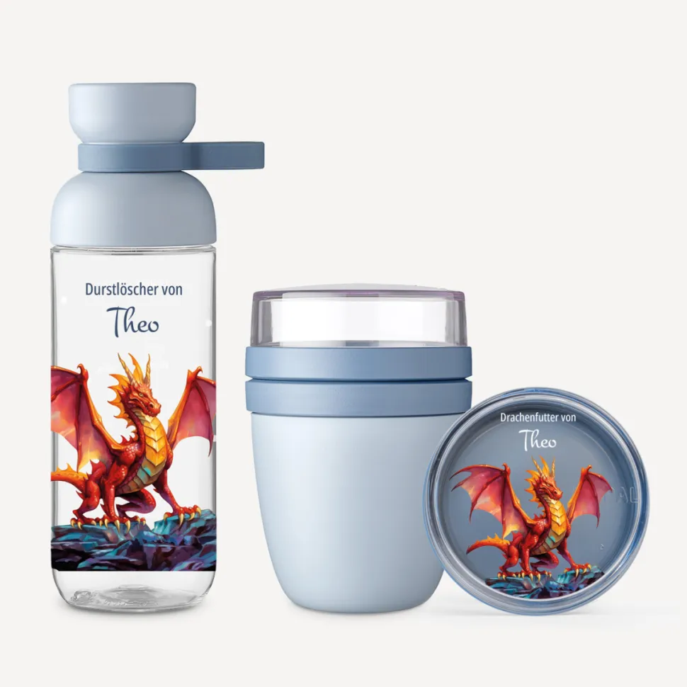 Mepal Müslibecher to go Kinder 300 ml "Mächtiger Drache"