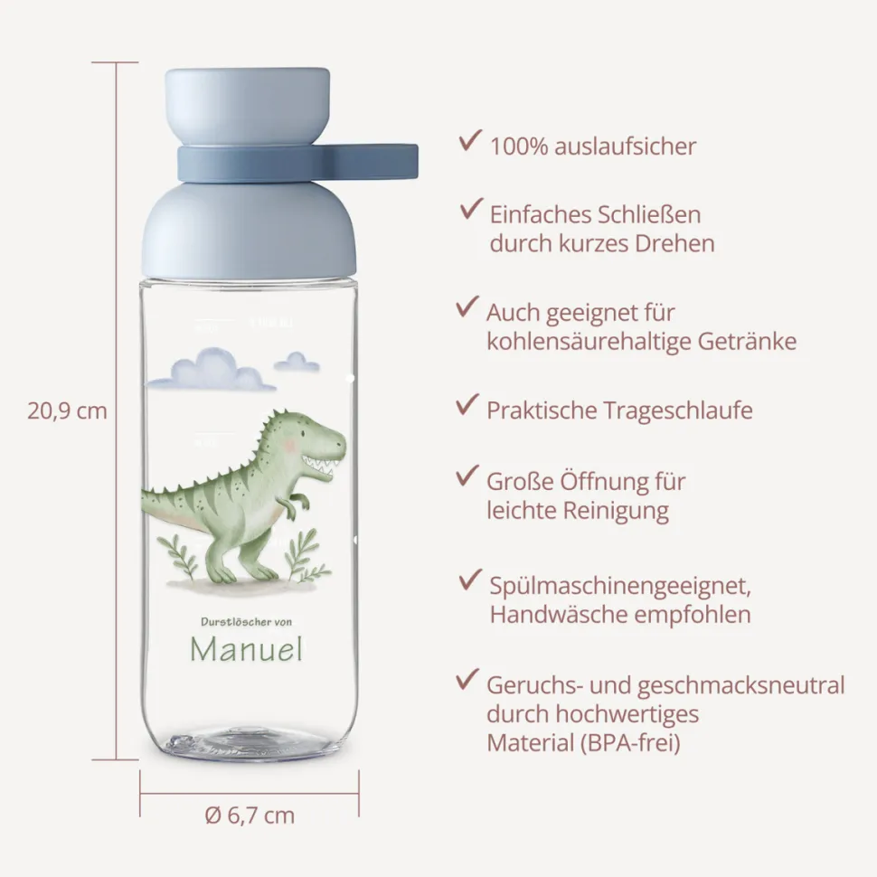 Mepal Trinkflasche Kinder 500 ml Vita "T-Rex Titus"