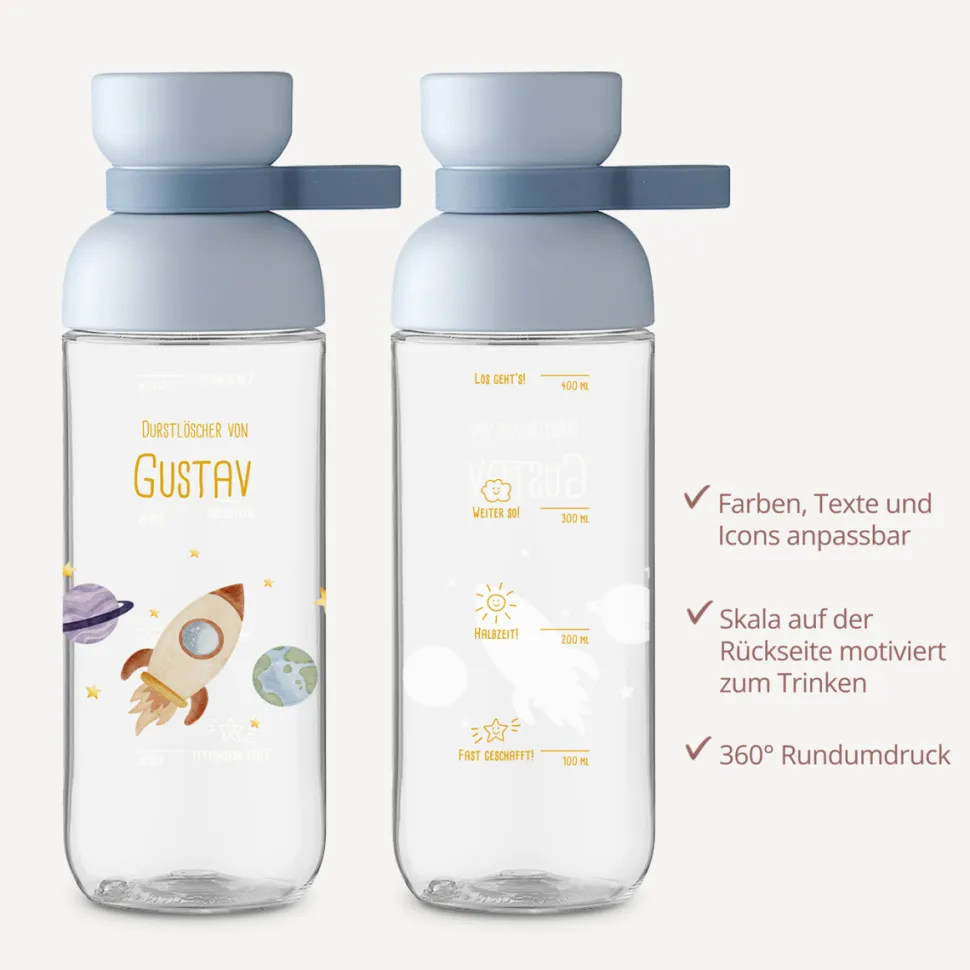 Mepal Trinkflasche Kinder 500 ml Vita "Rakete im Weltraum"