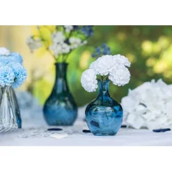 Mini Ballonvase blau 7,5 x 11 cm