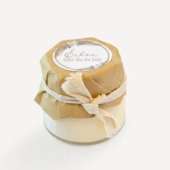 Mini Duftkerze mit Aufkleber