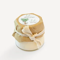 Mini Duftkerze mit Aufkleber