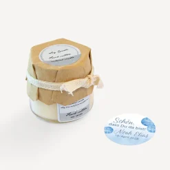 Mini Duftkerze mit Aufkleber
