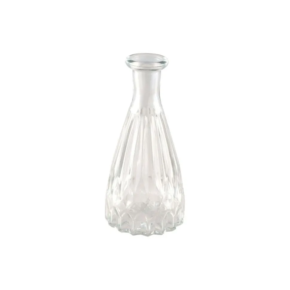 Mini Flaschenvase transparent 5 x 10,7 cm