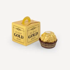 Mini Geschenkbox gold