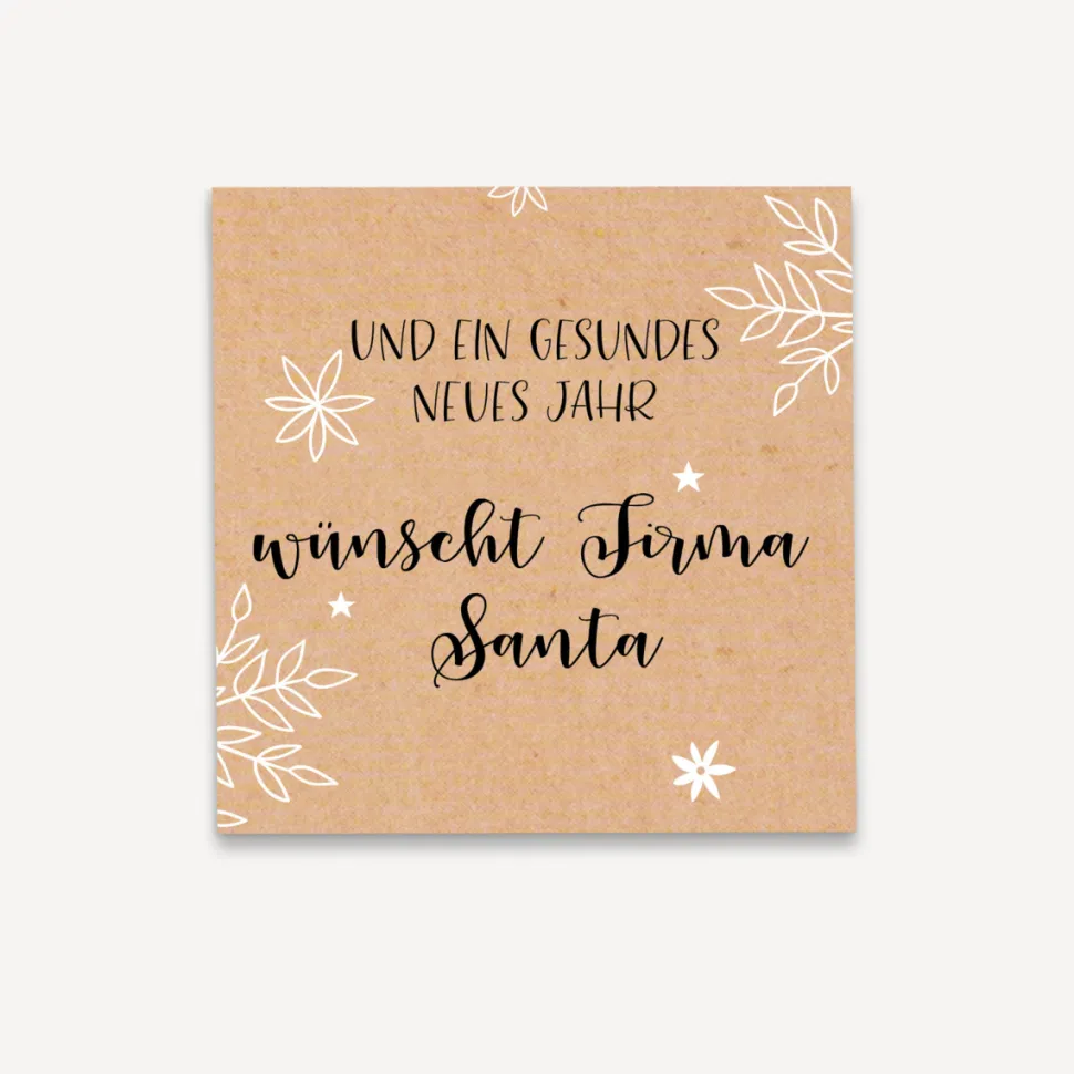 Mini Geschenkumschlag 8,5 x 8,5 cm "Frohe Weihnachten"