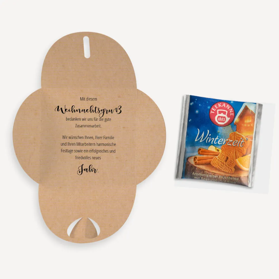 Mini Geschenkumschlag 8,5 x 8,5 cm "Frohe Weihnachten"