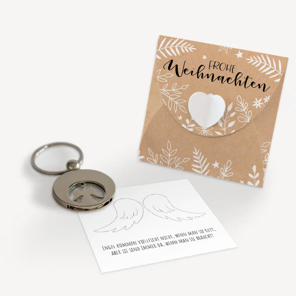 Mini Geschenkumschlag 8,5 x 8,5 cm "Frohe Weihnachten"