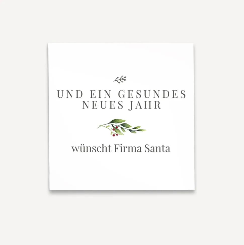 Mini Geschenkumschlag 8,5 x 8,5 cm "Mistelzweig"