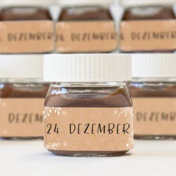 Mini Nutella Adventskalender "Frohe Weihnachten"