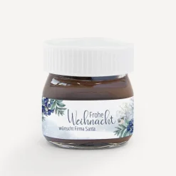 Mini Nutella Glas mit Aufkleber geschäftlich