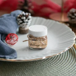Mini Nutella Glas mit Aufkleber geschäftlich