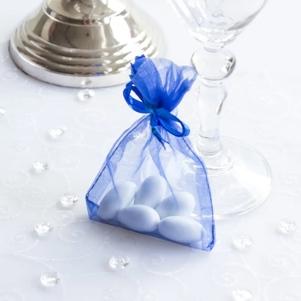 Organzasäckchen blau
