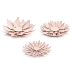 Papierblumen rosa 3 Stück
