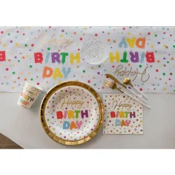 Pappbecher "Happy Birthday" bunt 10 Stück