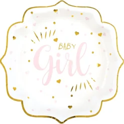 Pappteller Babyparty "Girl" 10 Stück