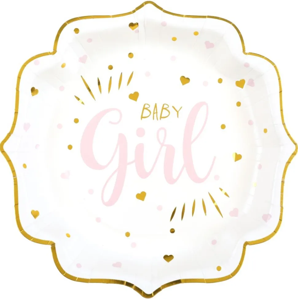 Pappteller Babyparty "Girl" 10 Stück