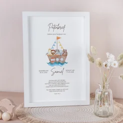 Patenbrief "Arche Noah Aquarell"