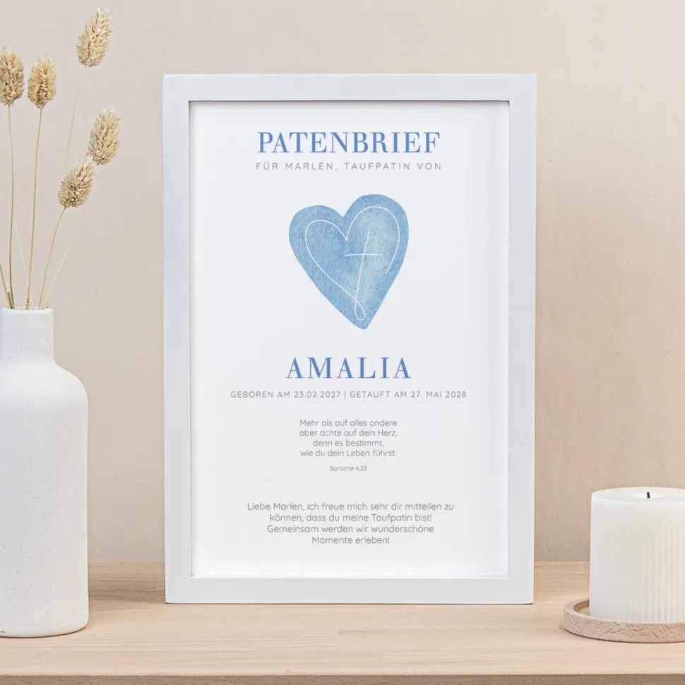 Patenbrief "Herz"
