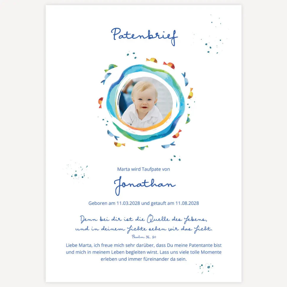Patenbrief "Kreislauf des Lebens"