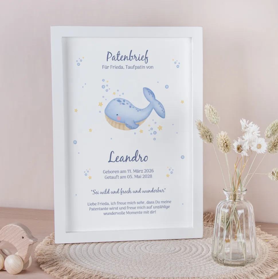 Patenbrief "Wal Willy"