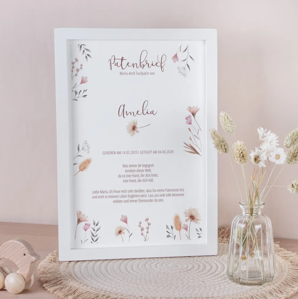 Patenbrief "Wild Flowers"