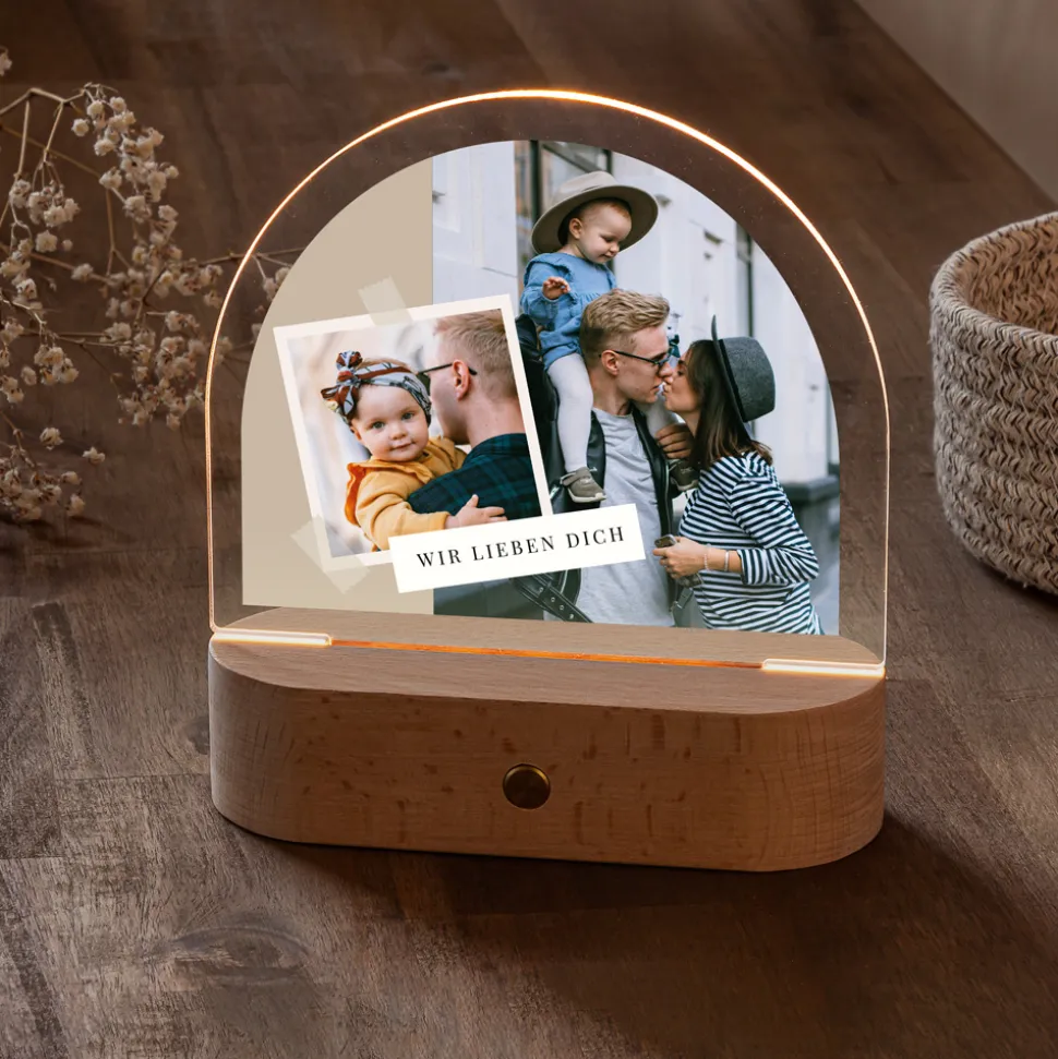 Personalisierte Fotolampe "Collage"
