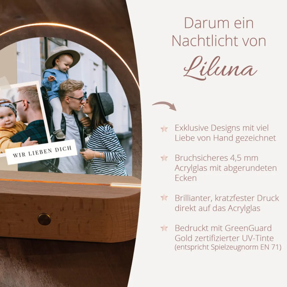 Personalisierte Fotolampe "Collage"