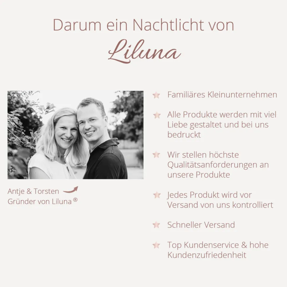 Personalisierte LED-Lampe Herz mit Namen "Calligraphy Style"