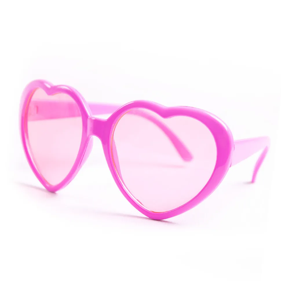 Photo Booth Herzbrille pink