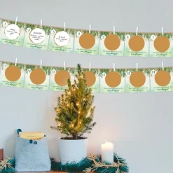 Rubbel Adventskalender Karten + Schnur Weihnachtsfreude