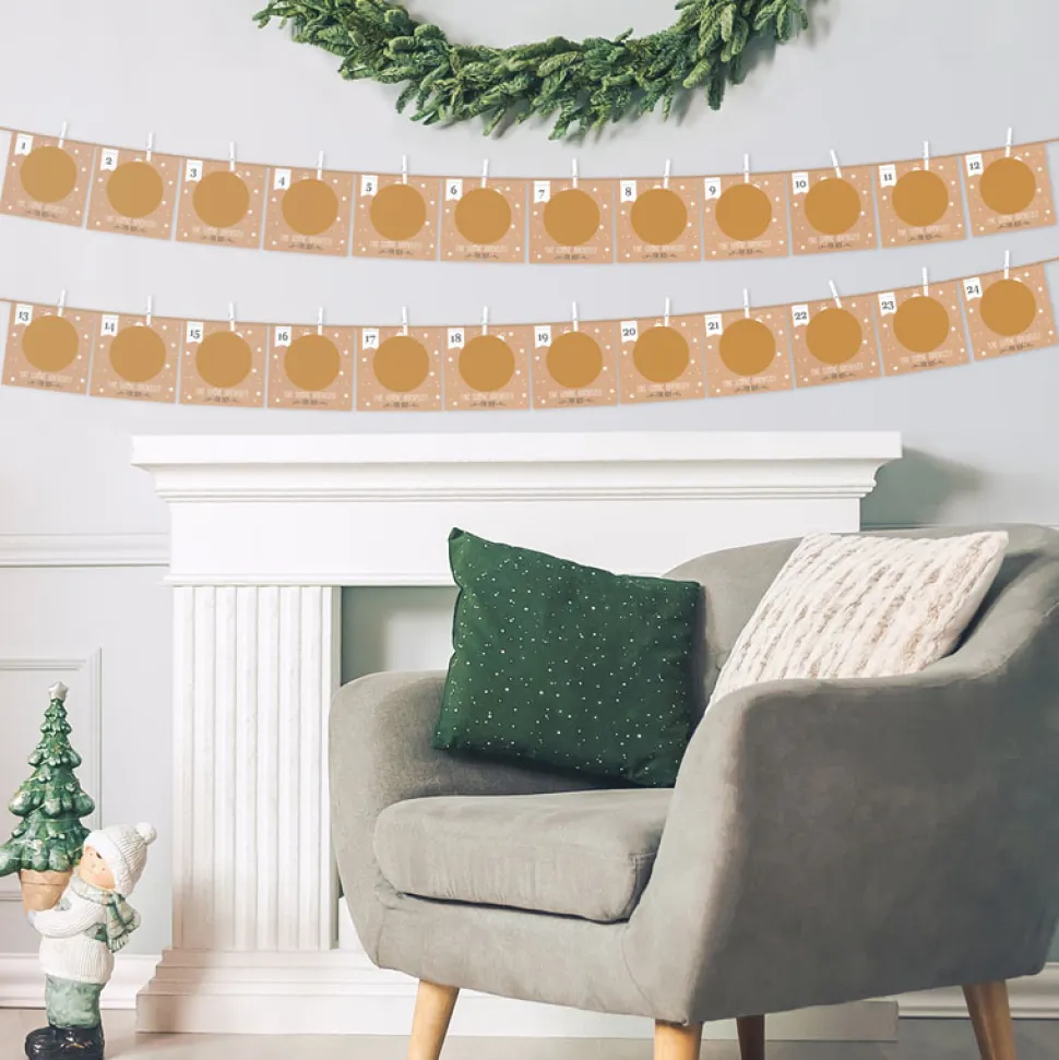 Rubbel Adventskalender Karten-Set zum Beschriften