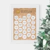 Rubbel Adventskalender mit Text Frohe Weihnachten