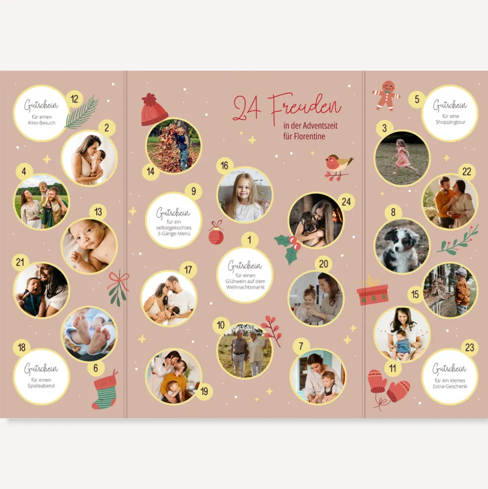 Rubbel Adventskalender "Weihnachtshaus"