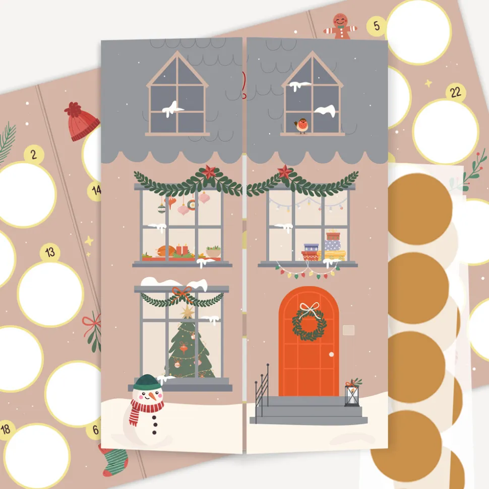 Rubbel Adventskalender "Weihnachtshaus"