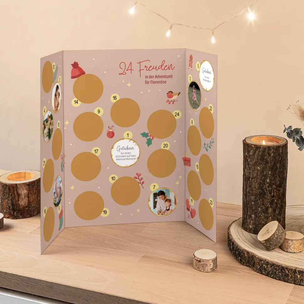 Rubbel Adventskalender "Weihnachtshaus"