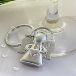 Schlüsselanhänger Schutzengel mit Herz