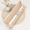 Schmale Kerzenbox Holz "Leuchtturm"