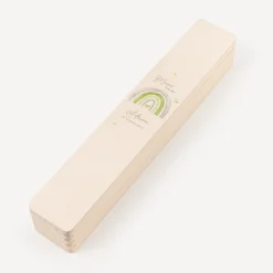 Schmale Kerzenbox Holz 