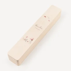 Schmale Kerzenbox Holz "Wild Flowers"
