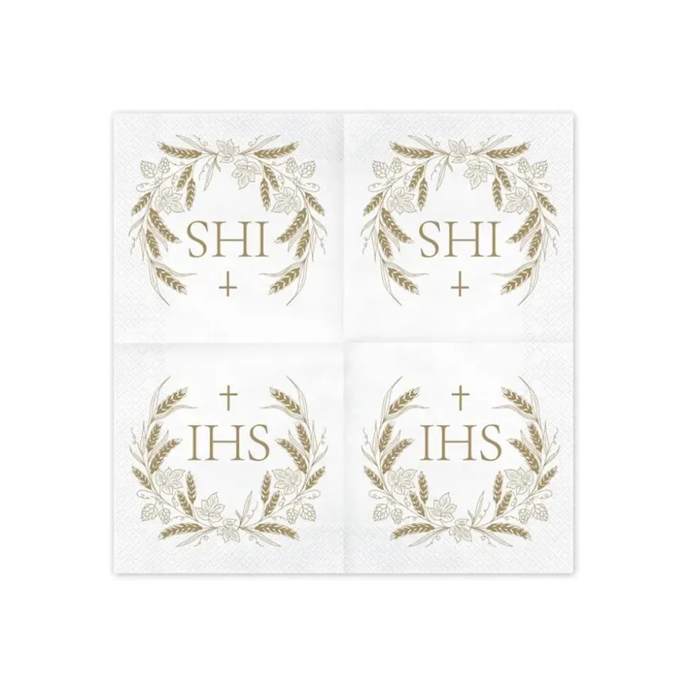 Servietten "IHS" weiß 12 Stück