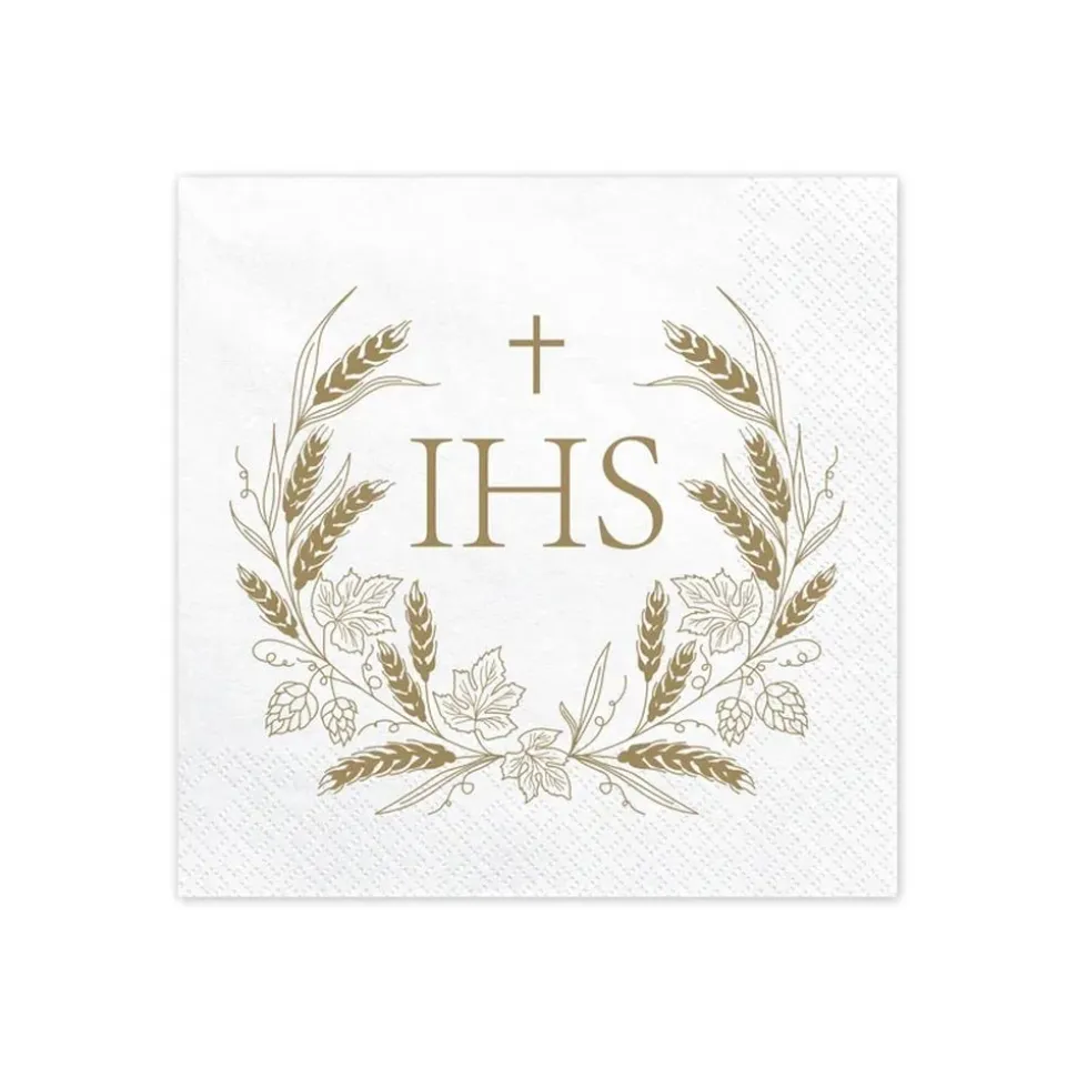 Servietten "IHS" weiß 12 Stück