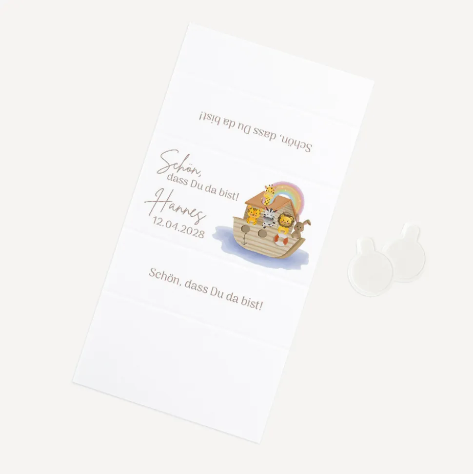 SMARTIES mini mit Banderole "Arche Noah Regenbogen Pastell"