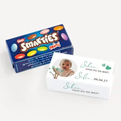 SMARTIES mini mit Banderole "Baum Herzen"