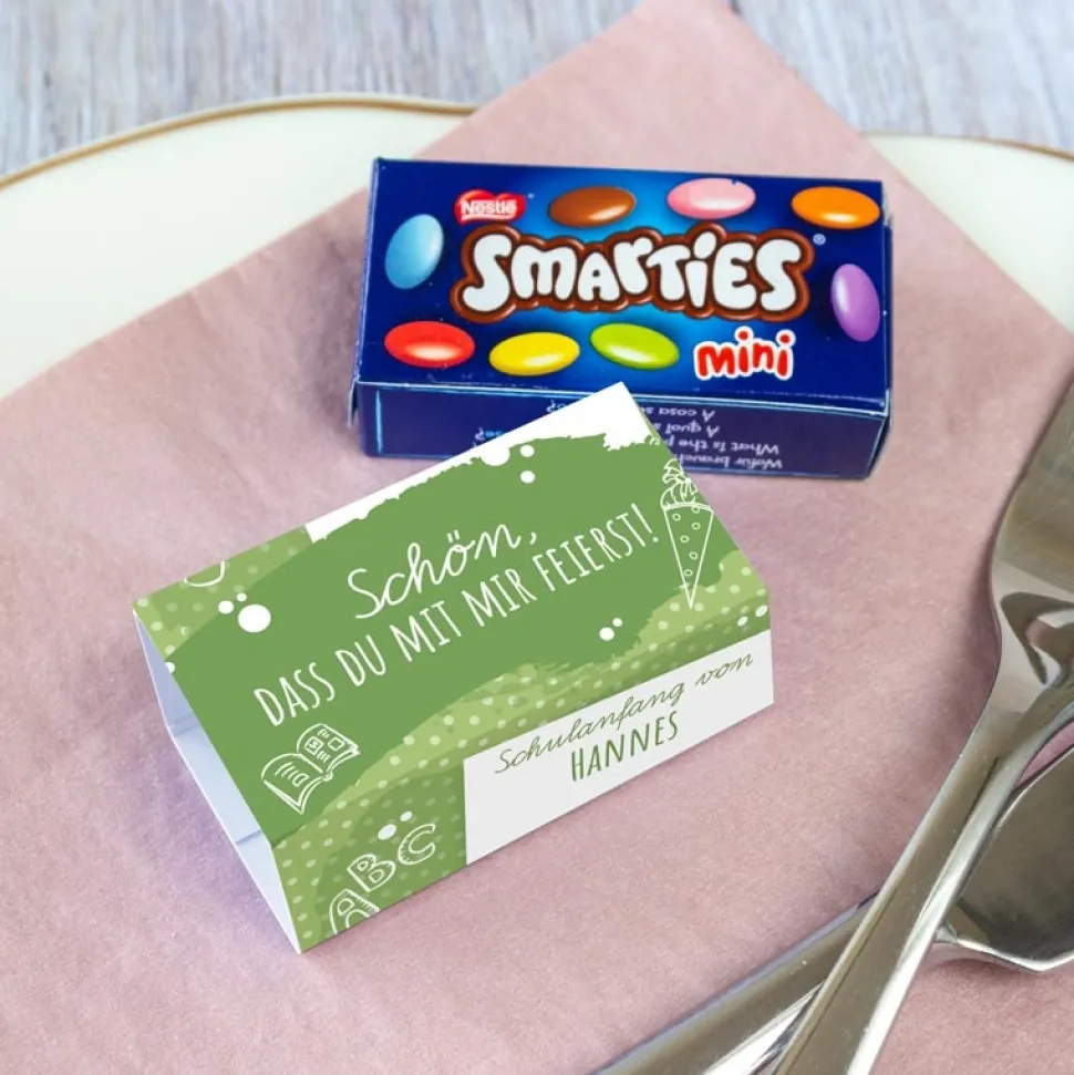 SMARTIES mini mit Banderole "Farbklecks"