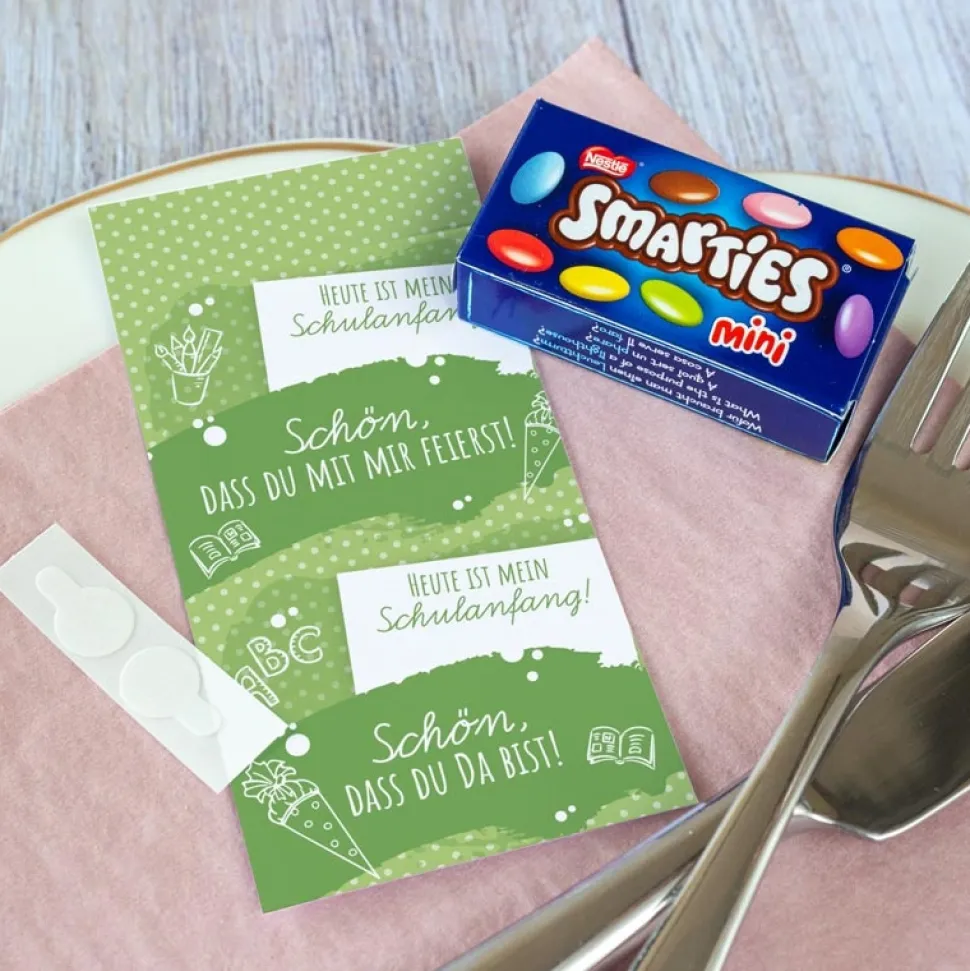 SMARTIES mini mit Banderole "Farbklecks"