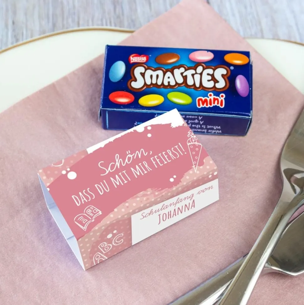 SMARTIES mini mit Banderole "Farbklecks"