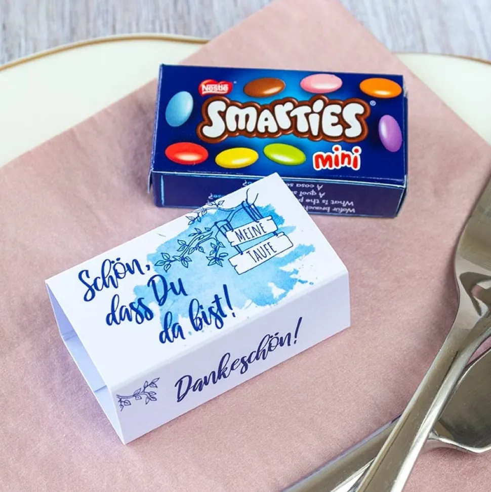 SMARTIES mini mit Banderole Junge Aquarell
